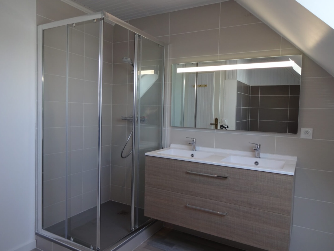 Rénovation salle de bain avec douche à Carnac